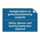 Veiligheidsbril en gehoorbescherming /.../ - Safety glasses and hearing protection /.../