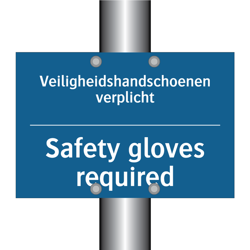Veiligheidshandschoenen verplicht /.../ - Safety gloves required