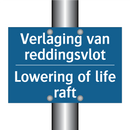 Verlaging van reddingsvlot - Lowering of life raft
