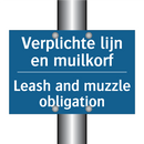 Verplichte lijn en muilkorf - Leash and muzzle obligation