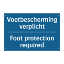 Voetbescherming verplicht - Foot protection required