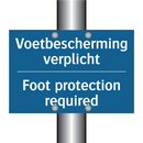 Voetbescherming verplicht - Foot protection required