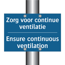 Zorg voor continue ventilatie - Ensure continuous ventilation
