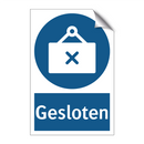 Gesloten & Gesloten & Gesloten & Gesloten