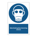 Ademhalingsbescherming vereist & Ademhalingsbescherming vereist & Ademhalingsbescherming vereist