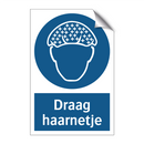 Draag haarnetje & Draag haarnetje & Draag haarnetje & Draag haarnetje