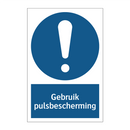 Gebruik pulsbescherming & Gebruik pulsbescherming & Gebruik pulsbescherming