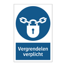 Vergrendelen verplicht & Vergrendelen verplicht & Vergrendelen verplicht & Vergrendelen verplicht