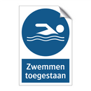 Zwemmen toegestaan & Zwemmen toegestaan & Zwemmen toegestaan & Zwemmen toegestaan