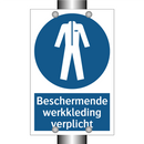 Beschermende werkkleding verplicht & Beschermende werkkleding verplicht