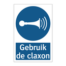 Gebruik de claxon & Gebruik de claxon & Gebruik de claxon & Gebruik de claxon & Gebruik de claxon