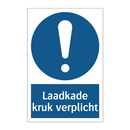 Laadkade kruk verplicht & Laadkade kruk verplicht & Laadkade kruk verplicht