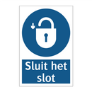 Sluit het slot & Sluit het slot & Sluit het slot & Sluit het slot & Sluit het slot & Sluit het slot