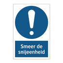 Smeer de snijeenheid & Smeer de snijeenheid & Smeer de snijeenheid & Smeer de snijeenheid