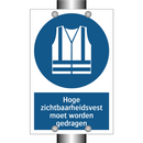 Hoge zichtbaarheidsvest moet worden gedragen & Hoge zichtbaarheidsvest moet worden gedragen