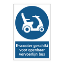 E-scooter geschikt voor openbaar vervoerlijn bus & E-scooter geschikt voor openbaar vervoerlijn bus