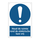 Houd de ruimte rond de elektrische kast vrij & Houd de ruimte rond de elektrische kast vrij
