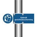 Gebruik gezichtsbescherming & Gebruik gezichtsbescherming & Gebruik gezichtsbescherming