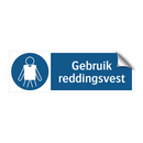 Gebruik reddingsvest & Gebruik reddingsvest & Gebruik reddingsvest & Gebruik reddingsvest