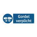 Gordel verplicht & Gordel verplicht & Gordel verplicht & Gordel verplicht & Gordel verplicht