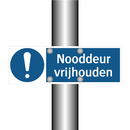 Nooddeur vrijhouden & Nooddeur vrijhouden & Nooddeur vrijhouden