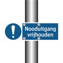 Nooduitgang vrijhouden & Nooduitgang vrijhouden & Nooduitgang vrijhouden