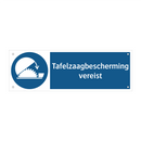 Tafelzaagbescherming vereist & Tafelzaagbescherming vereist & Tafelzaagbescherming vereist