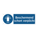 Beschermend schort verplicht & Beschermend schort verplicht & Beschermend schort verplicht