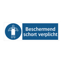 Beschermend schort verplicht & Beschermend schort verplicht & Beschermend schort verplicht