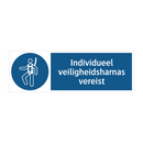 Individueel veiligheidsharnas vereist & Individueel veiligheidsharnas vereist