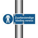 Zuurbestendige kleding vereist & Zuurbestendige kleding vereist & Zuurbestendige kleding vereist