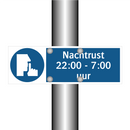 Nachtrust 22:00 - 7:00 uur & Nachtrust 22:00 - 7:00 uur & Nachtrust 22:00 - 7:00 uur