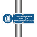 Veiligheidsjas met verhoogde zichtbaarheid verplicht