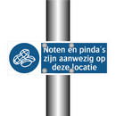 Noten en pinda's zijn aanwezig op deze locatie & Noten en pinda's zijn aanwezig op deze locatie