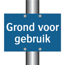 Grond voor gebruik & Grond voor gebruik & Grond voor gebruik & Grond voor gebruik