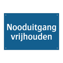 Nooduitgang vrijhouden & Nooduitgang vrijhouden & Nooduitgang vrijhouden & Nooduitgang vrijhouden