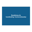 Raadpleeg de handleiding/instructieboekje & Raadpleeg de handleiding/instructieboekje