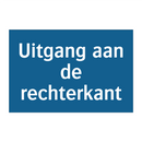 Uitgang aan de rechterkant & Uitgang aan de rechterkant & Uitgang aan de rechterkant