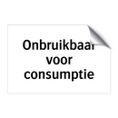 Onbruikbaar voor consumptie