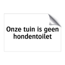 Onze tuin is geen hondentoilet