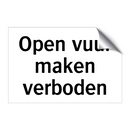 Open vuur maken verboden
