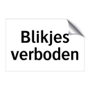 Blikjes verboden
