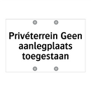 Privéterrein Geen aanlegplaats toegestaan