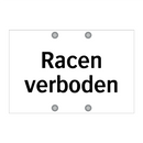 Racen verboden