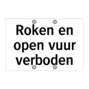 Roken en open vuur verboden