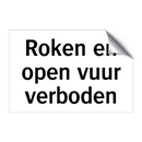 Roken en open vuur verboden