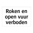 Roken en open vuur verboden