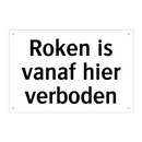 Roken is vanaf hier verboden