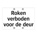 Roken verboden voor de deur