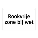 Rookvrije zone bij wet